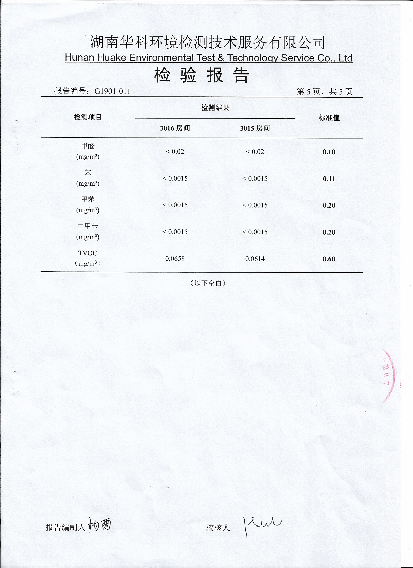 德威诺尔净味宝产品使用效果检测报告及使用证明